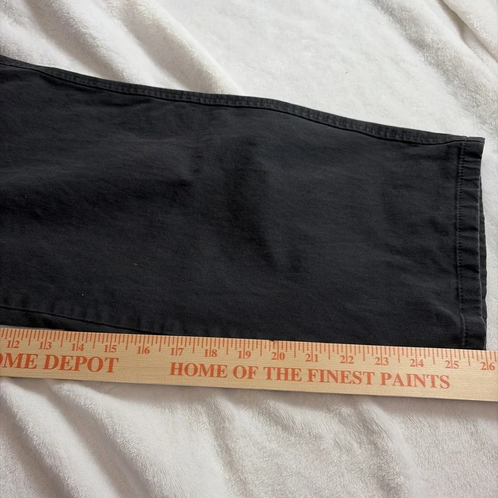 DockERS Men's Dark Gray Straight Fit Flat Front Khakis Chinos 46‎